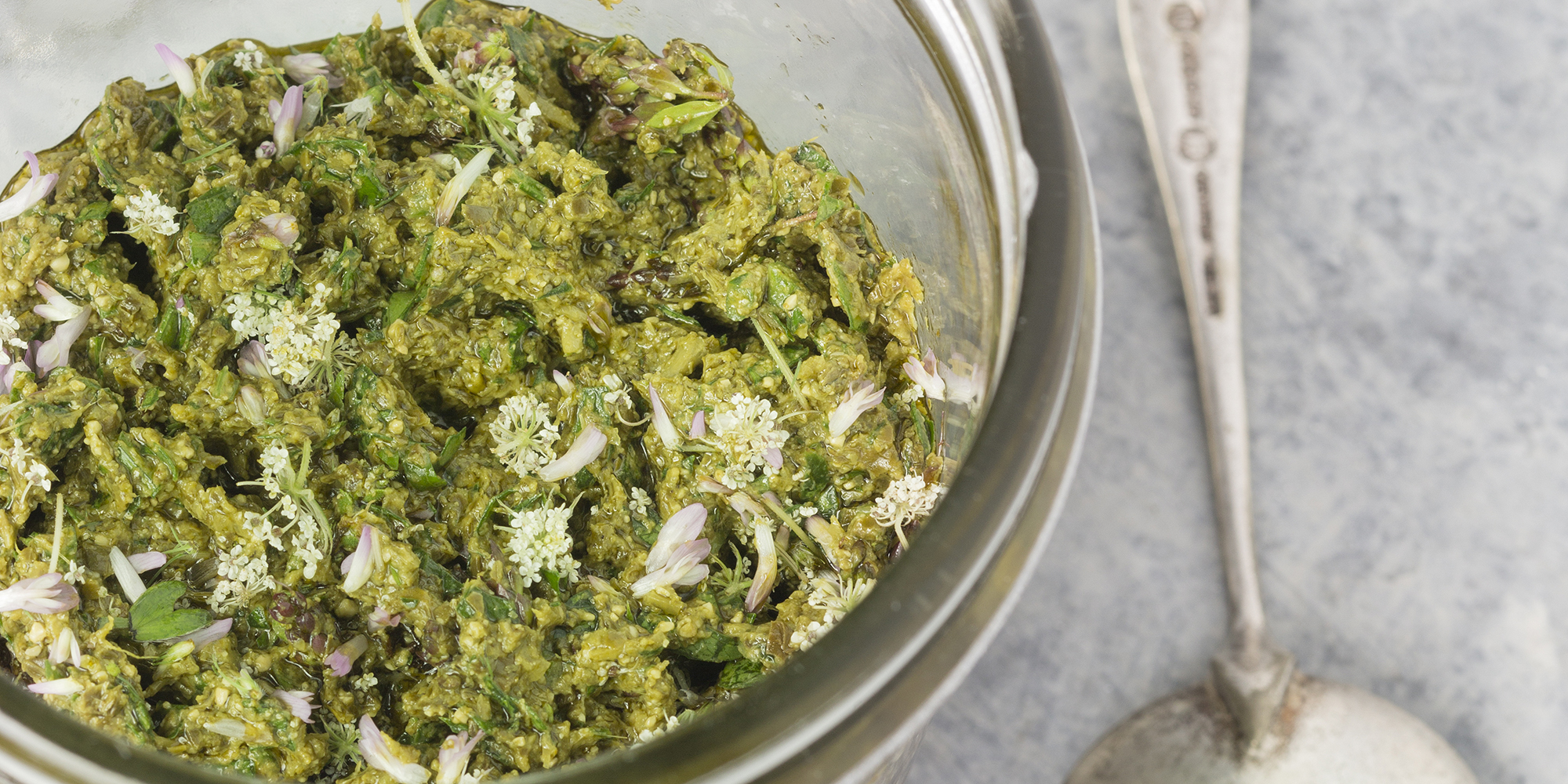 Herb Flower Pesto 